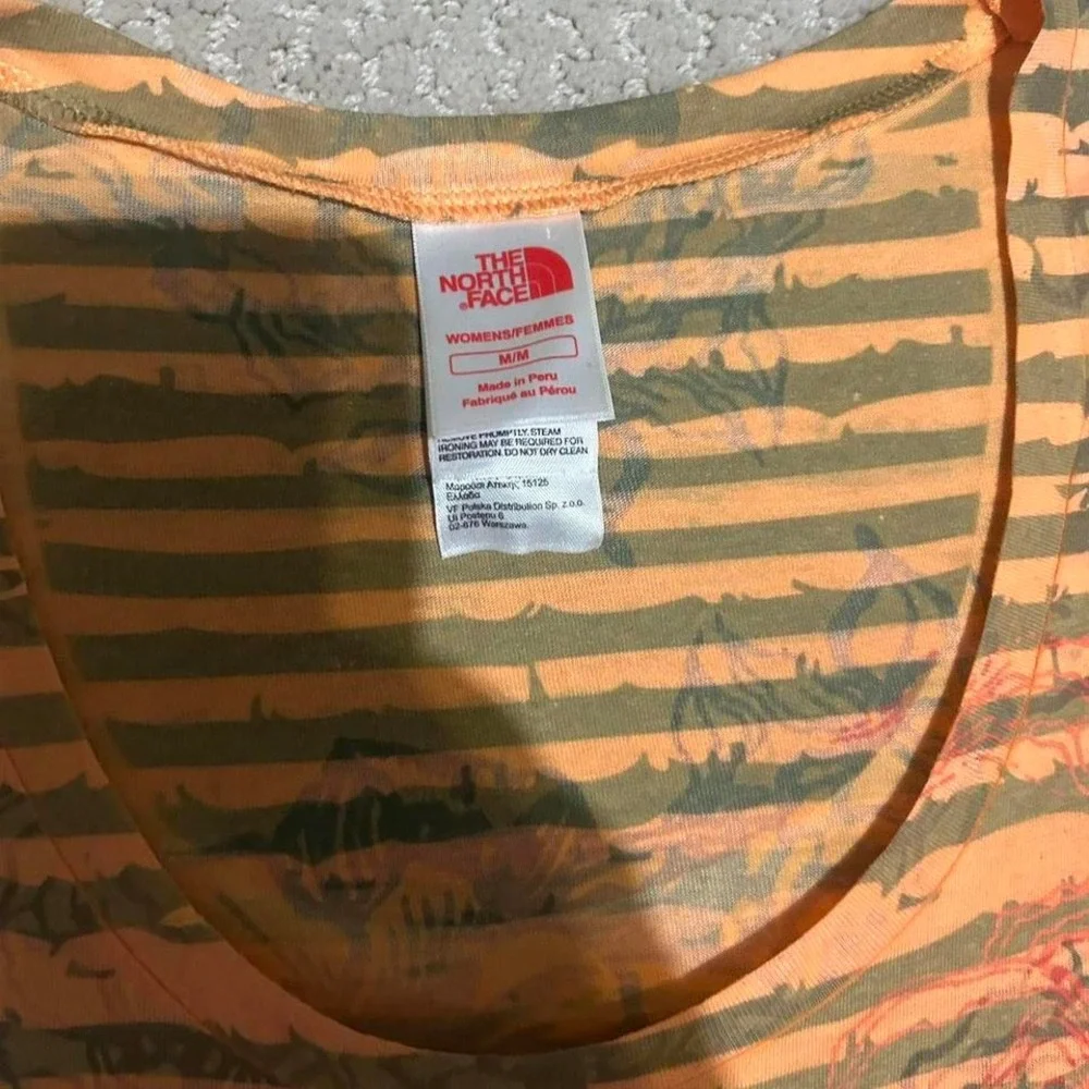 The North Face orange and black striped tee #‎ - Picture 3 of 6